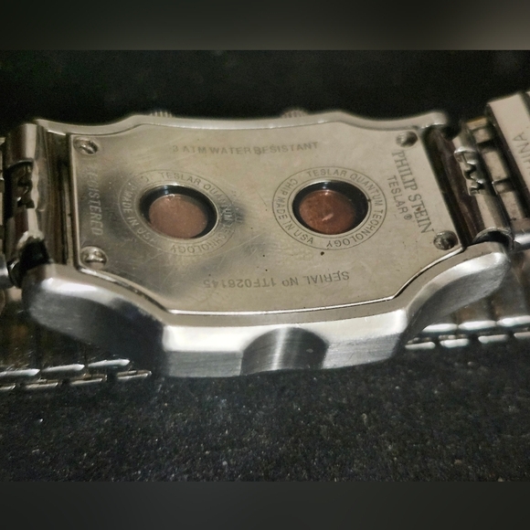 Rare vintage Philip Stein teslar dual time clock - Picture 8 of 11